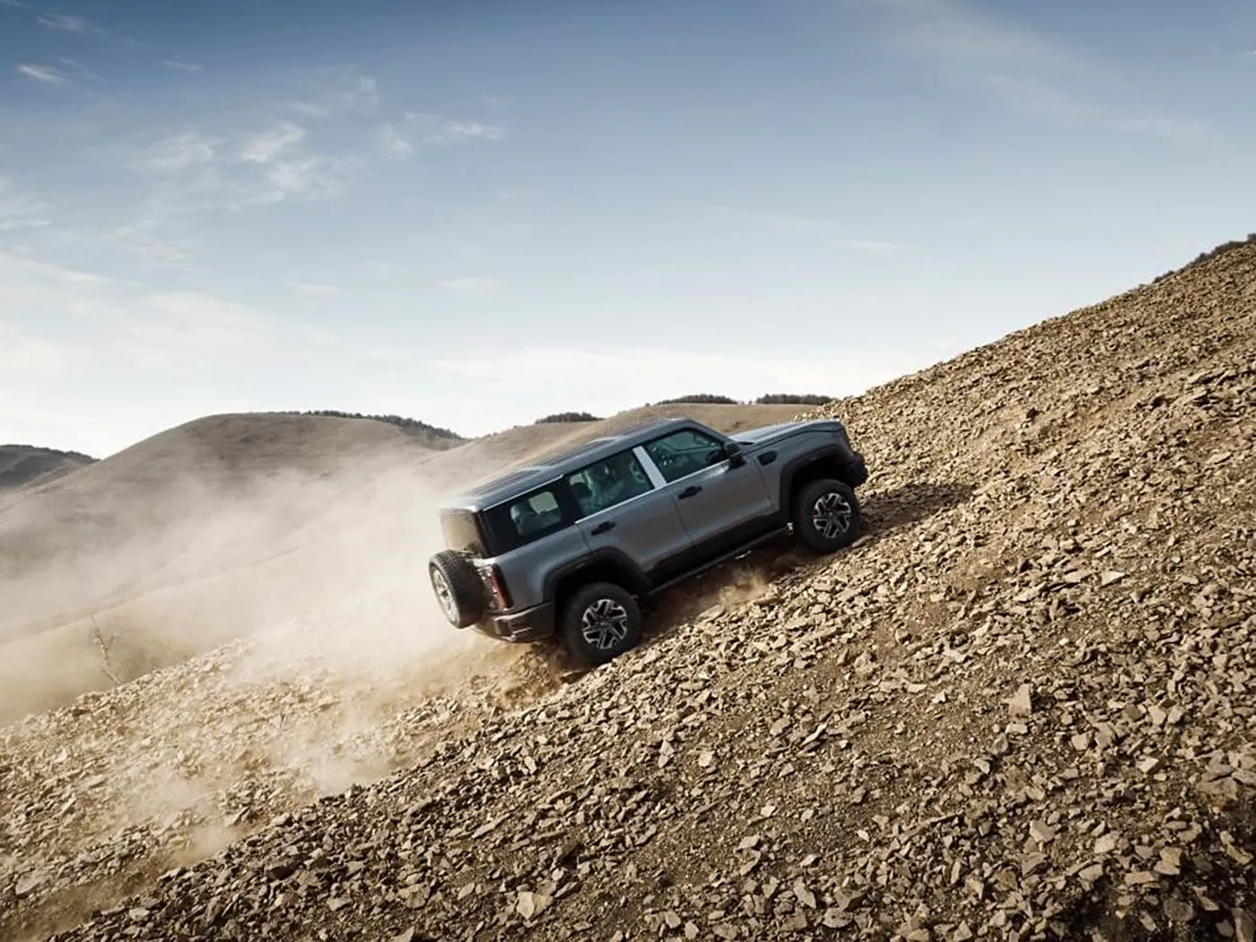 BEJING BJ40 Компакт SUV 4WD, 85l танк жана панорамалык камера Узун Wheelbase