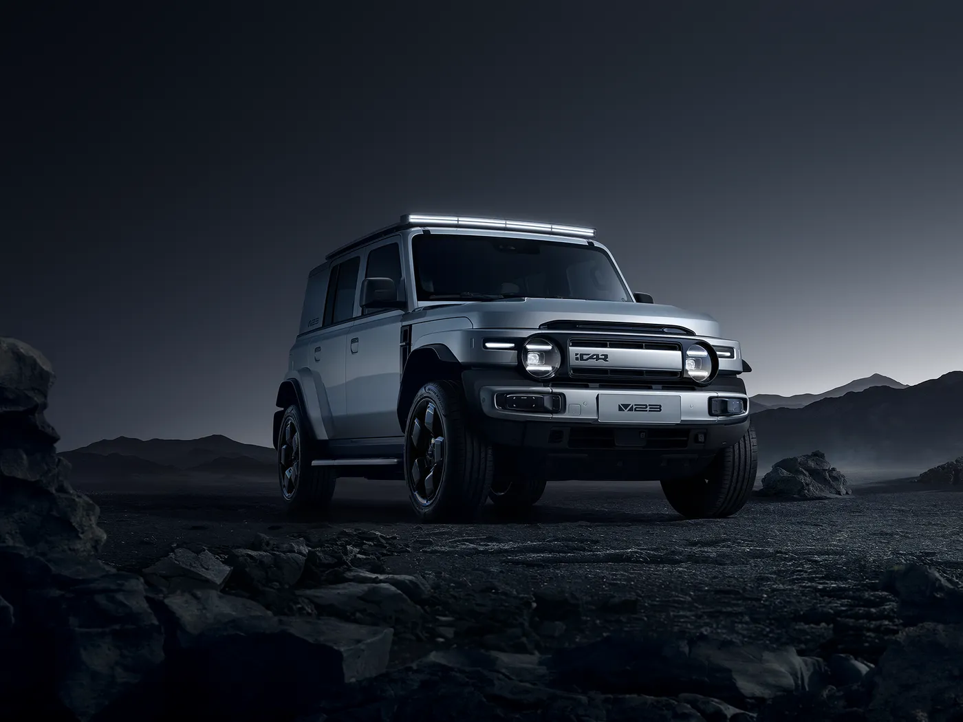 Chery ICar V23 EEC тастыкталган мини SUV гибриддик электр жогорку ылдамдыктагы 4WD Off-Road литий батареясы Сол рулдуу жаңы энергетикалык унаа