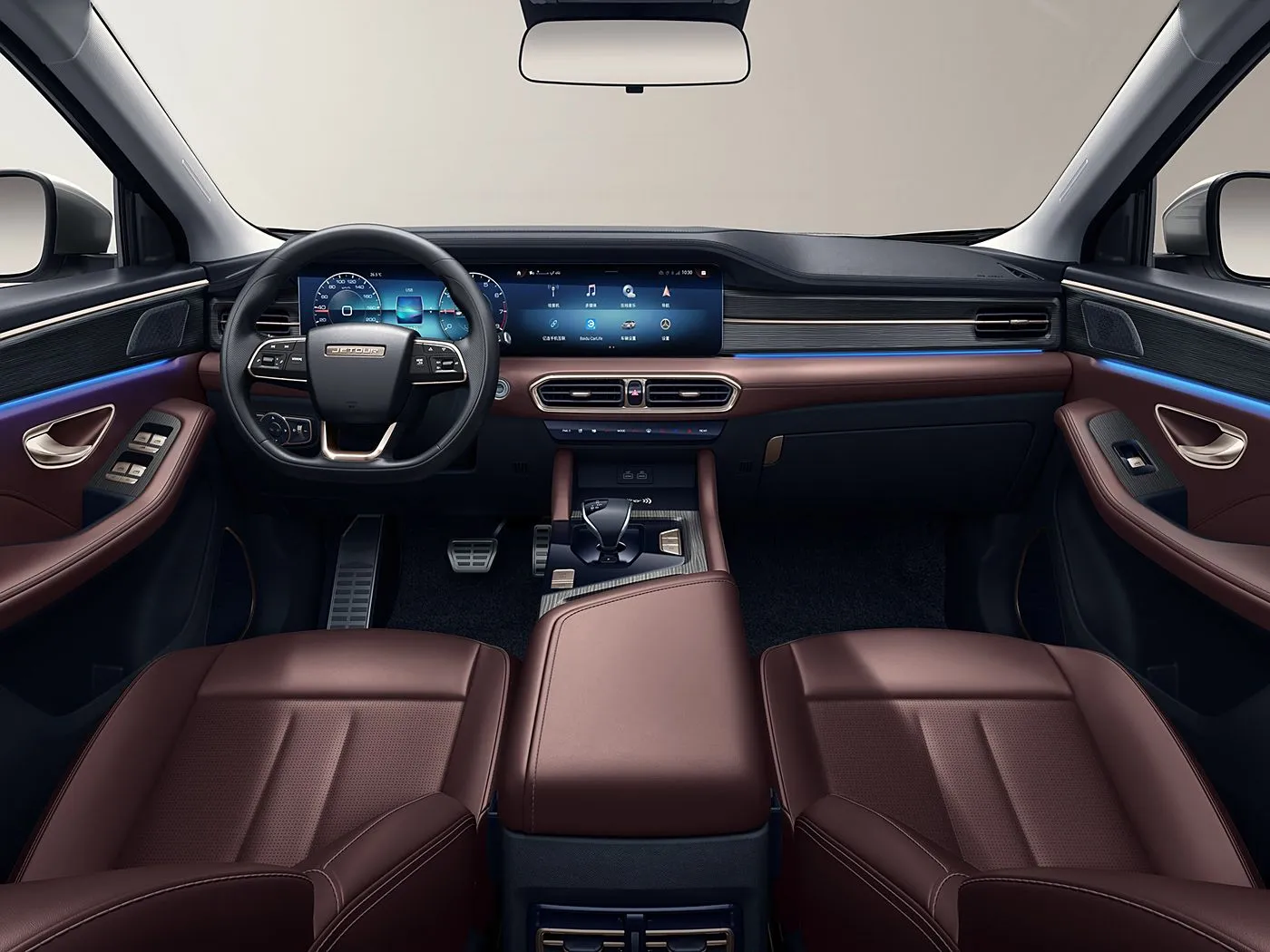 Жаӊы Chery Jetour X90 PLUS SUV Automatic Drive Euro VI эритмелүү чатыры бар булгаары отургучтары