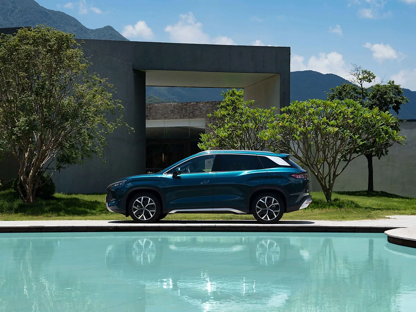 By DM-I Compact Phev жалбырак, жогорку ылдамдыктагы жаңы энергия автоунаа диплоту 2.0 ысытылган орундар 360 ° Панорамалык камера