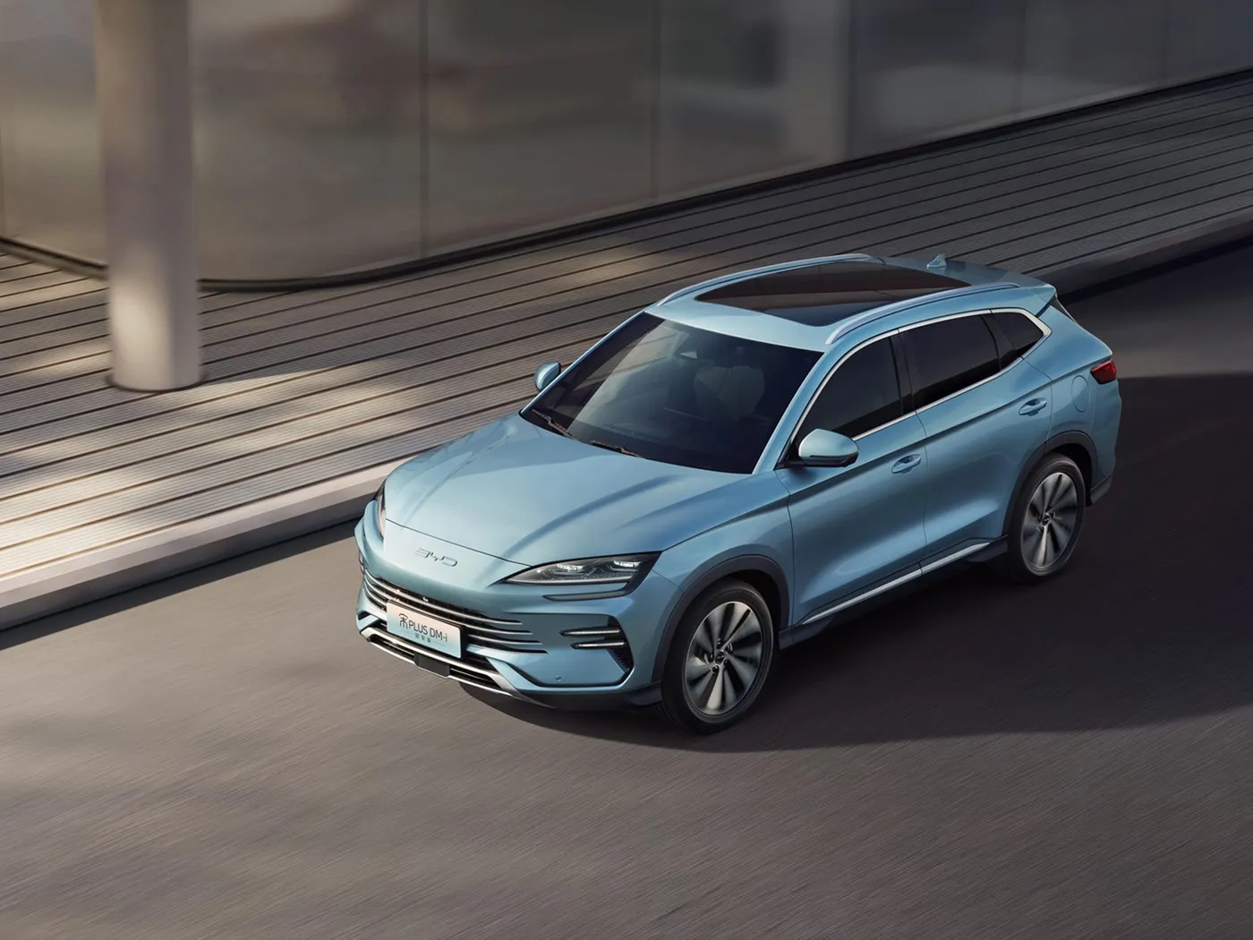 BYD Song Plus SUV Automatic AWD, арткы камерасы бар булгаары отургучтар гибрид күйүүчү май сол руль